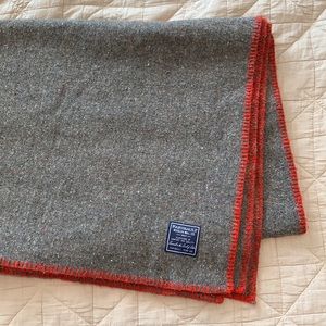 Faribault Wool blend throw blanket recycled